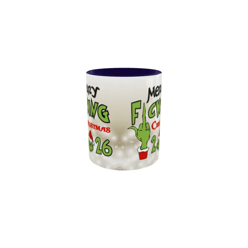 Merry f_ucking christmas ( anul curent ), cana din ceramica, 330ml, model cgs1803
